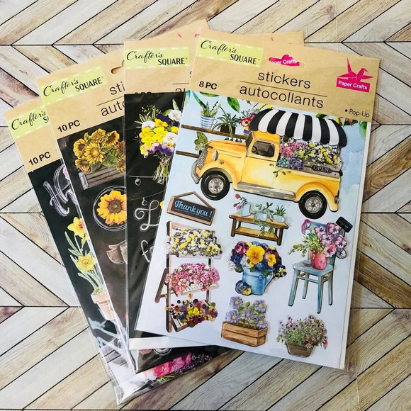 Crafter's Square Crafting Stickers Bundle Junk Journal Crafting Supplies - Picture 1 of 6